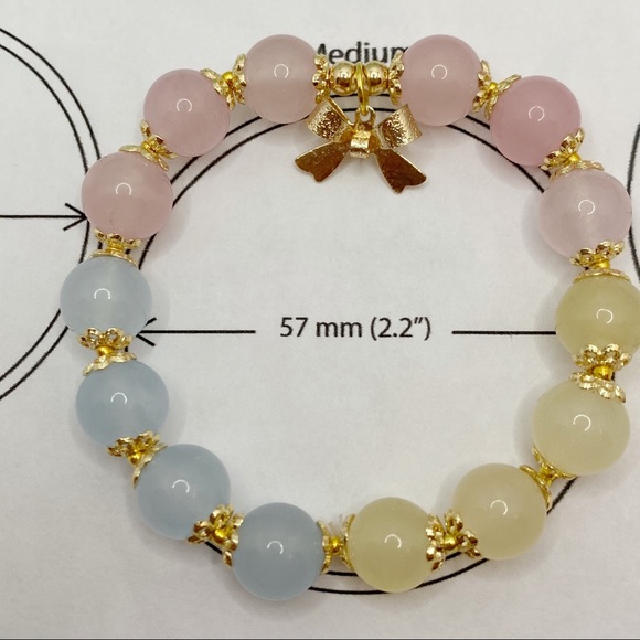 Nature Morganite Crystal Bracelet - Picture 7 of 9